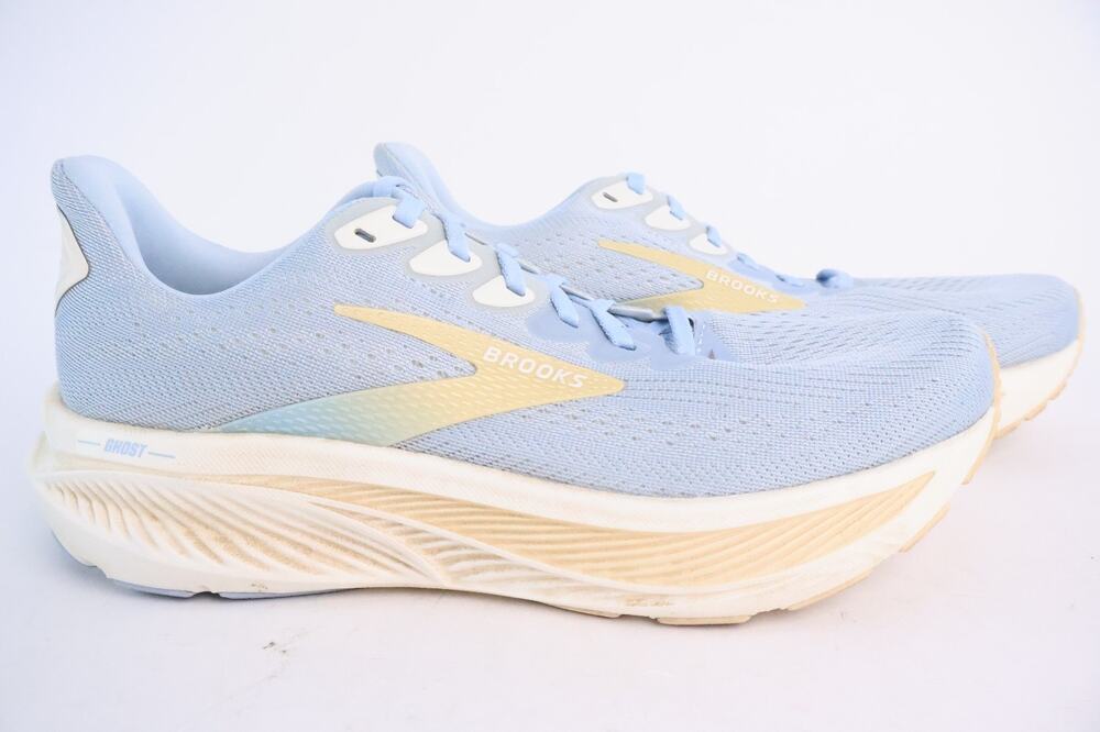 Brooks Ghost 17 Running Shoes, Skyway/Coconut/Sand, Women's Size 9 B #160